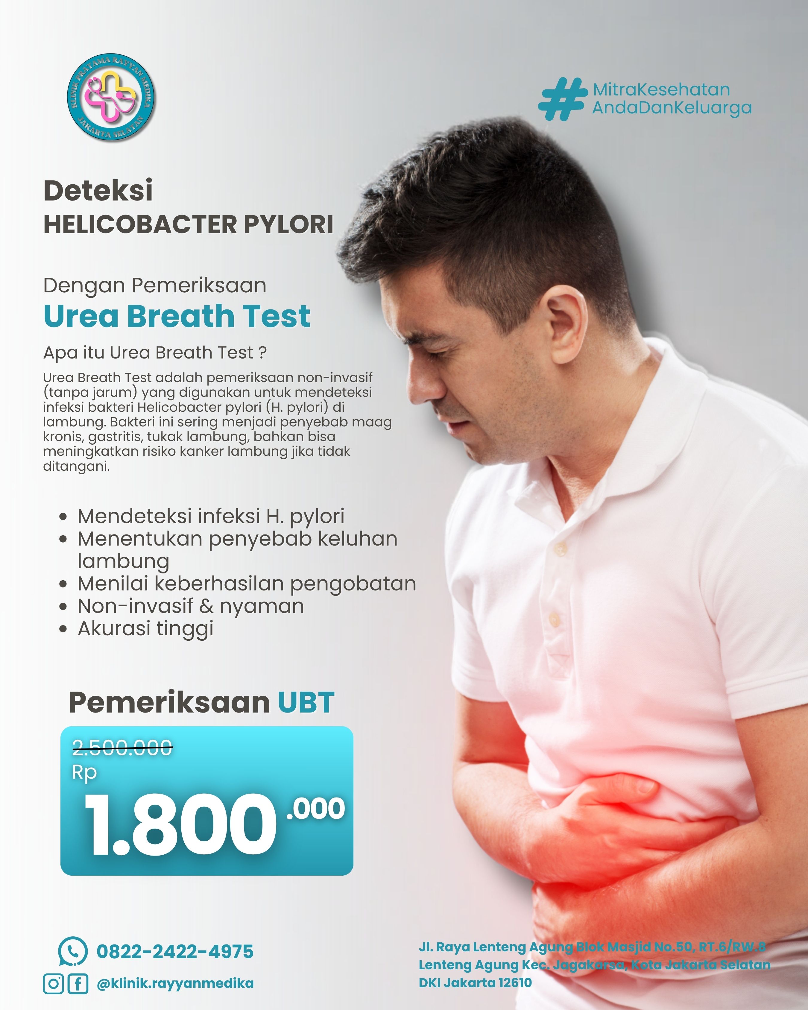 Pemeriksaan UBT ( Urea Breath Test )