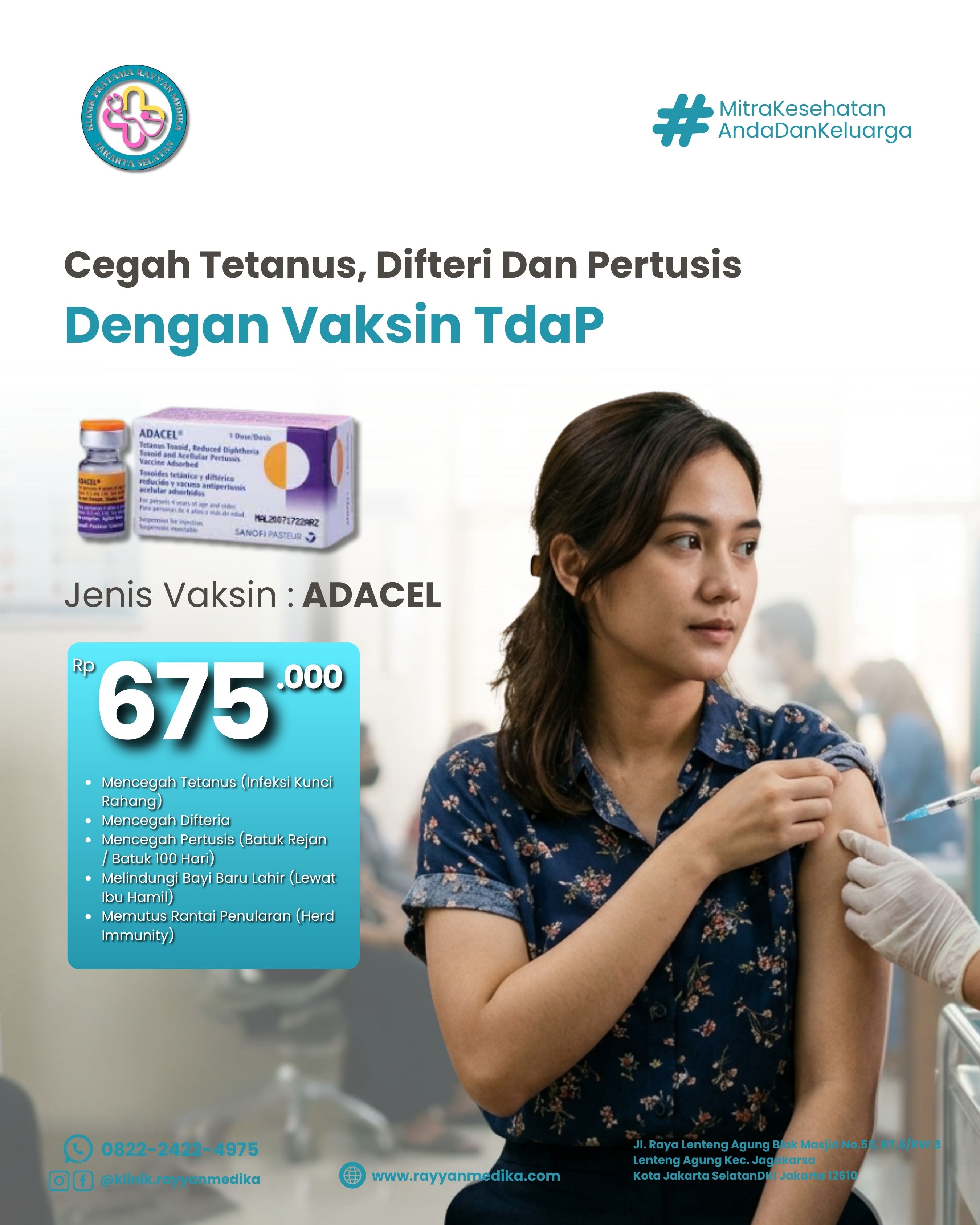 Vaksin Tetanus TdaP ADACEL